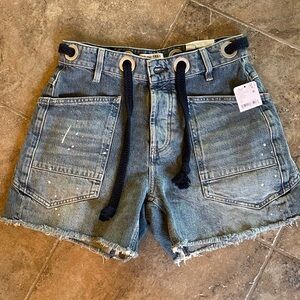 Free People Blue Denim Shorts size 25